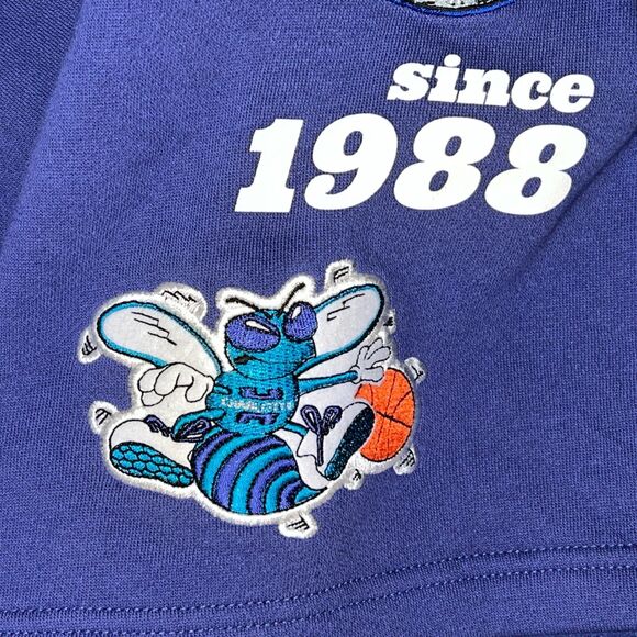Charlotte Hornets Mitchell & Ness Team Origins Fleece Shorts Men’s Size XXL - Picture 6 of 10